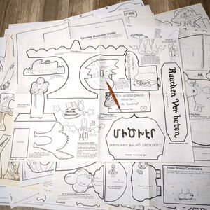 Lot of 20 Wood Craft Patterns Woodworking Pattern Club VTG 1990s - MISC J BONUS